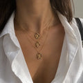 Collier initiale doré