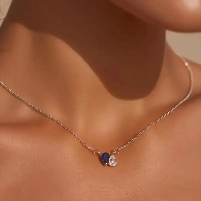 Collier 2 pierres de naissance