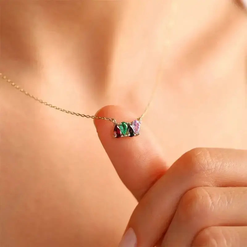 Collier 4 pierres de naissance